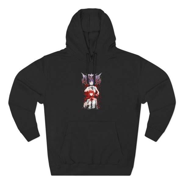 Distant Reze Three-Panel Fleece Hoodie