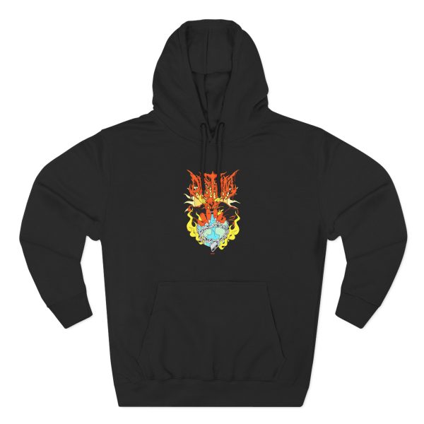 Distant Locked in Three-Panel Fleece Hoodie